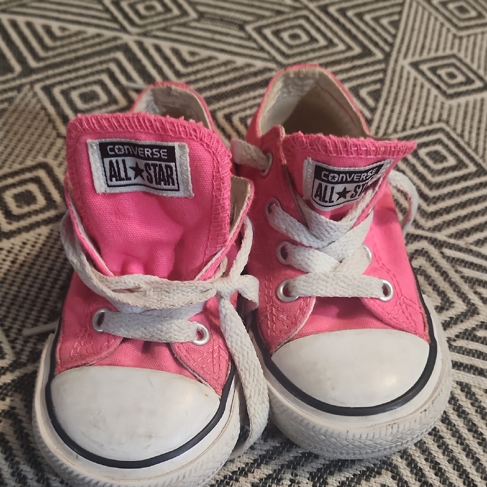 Converse Pink and White Chuck Taylor Sneakers